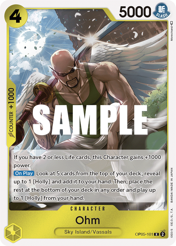 OP05-101 R ENG Ohm Rare Character Card