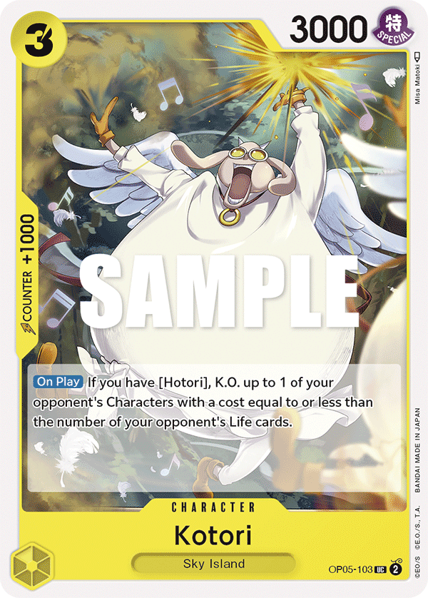 OP05-103 UC ENG Kotori Uncommon Character Card