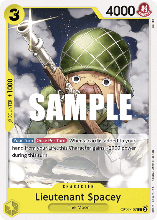 OP05-107 C ENG Lieutenant Spacey Common Character Card