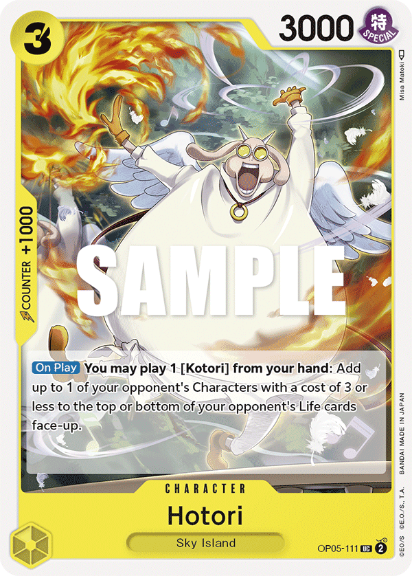 OP05-111 UC ENG Hotori Carte personnage uncommon