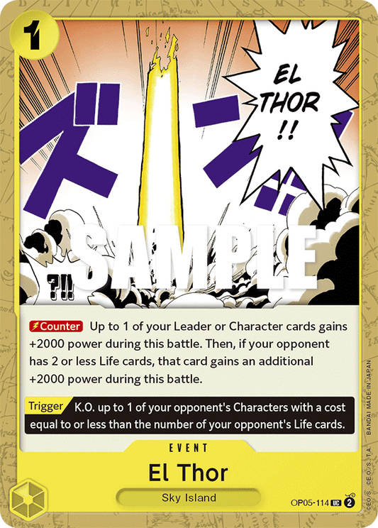 OP05-114 UC ENG El Thor Uncommon Event Card