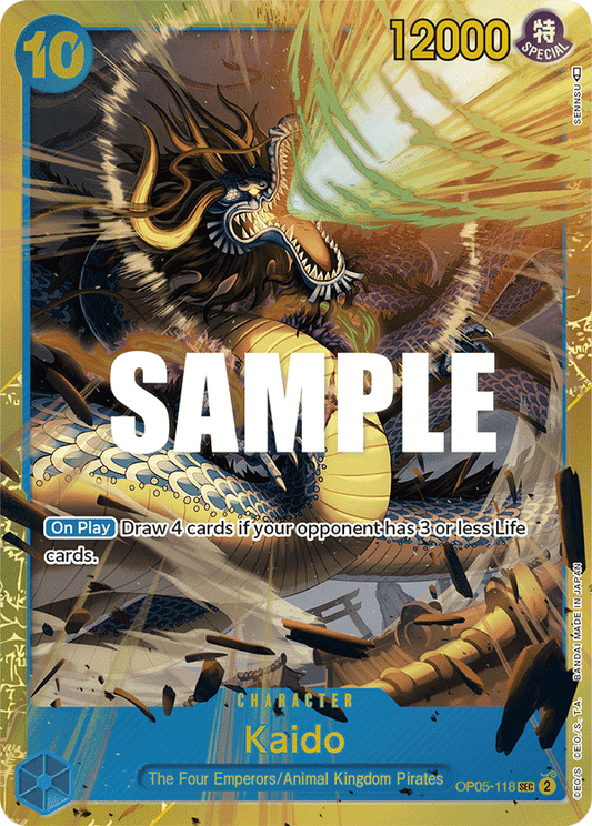 OP05-118 SEC ENG Kaido Rare Secret Character Card