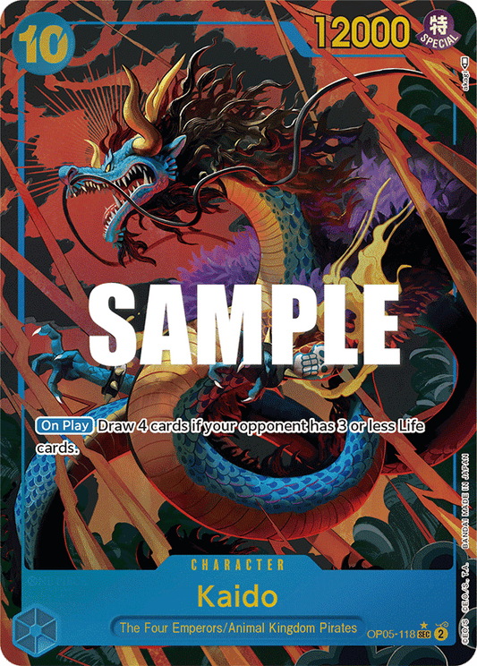 OP05-118 SEC ENG Kaido Rare Secret Character Card (Parallel)