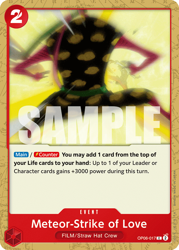 OP06-017 C ENG Meteor-Strike of Love Common Event Card