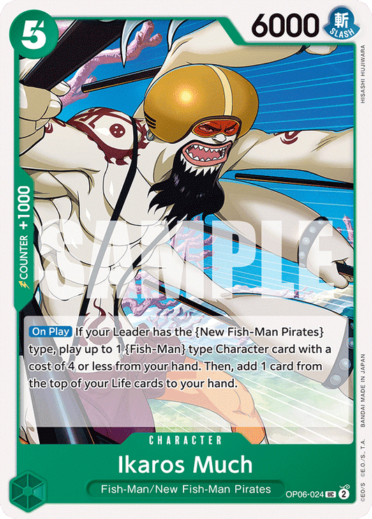 OP06-024 UC ENG Ikaros Much Uncommon Character Card