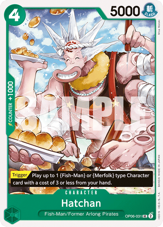 OP06-031 UC ENG Hatchan Uncommon Character Card
