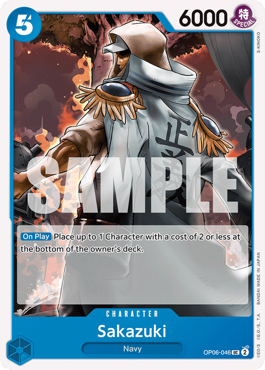 OP06-046 UC ENG Sakazuki Carte personnage uncommon