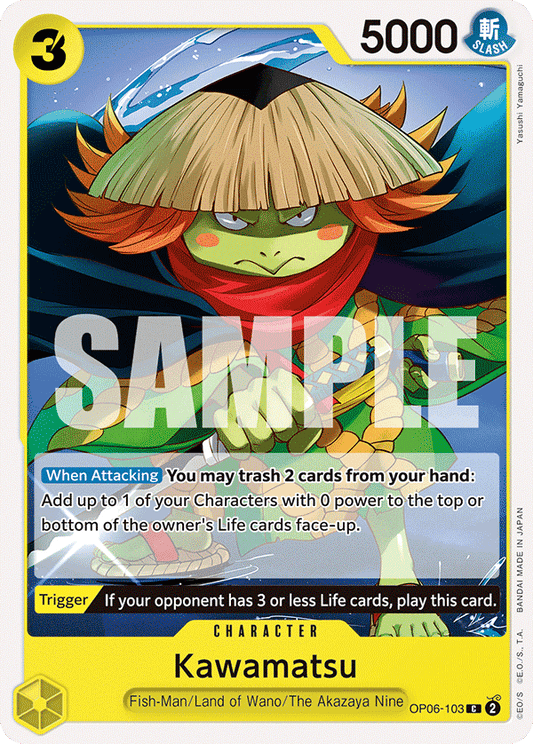 OP06-103 C ENG Kawamatsu Carte personnage commune