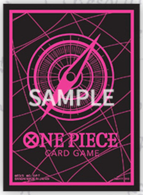 70 Protèges-cartes / Sleeves  - Logo OPCG Noir et Rose - Official Sleeves V.6