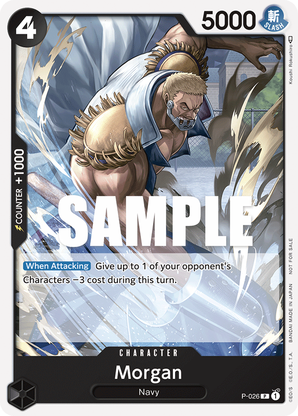 P-026 P ENG Morgan Promotional Character Card