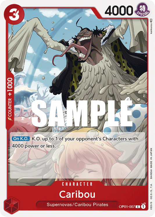 OP01-007 C ENG Caribou Common character card
