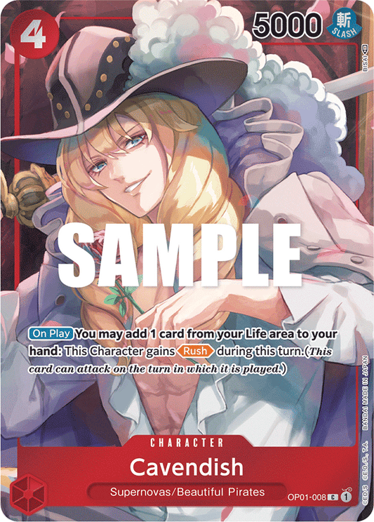 OP01-008 C ENG Cavendish Parallel Common Character Card