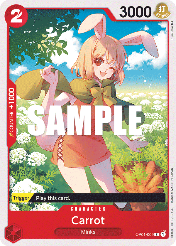 OP01-009 C ENG Carrot Carte personnage commune