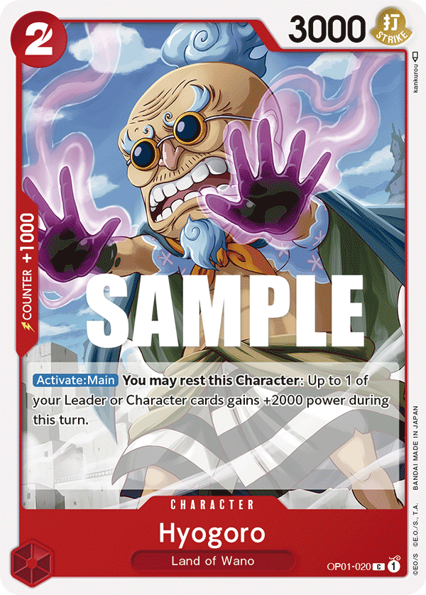 OP01-020 C ENG Hyogoro Common Character Card