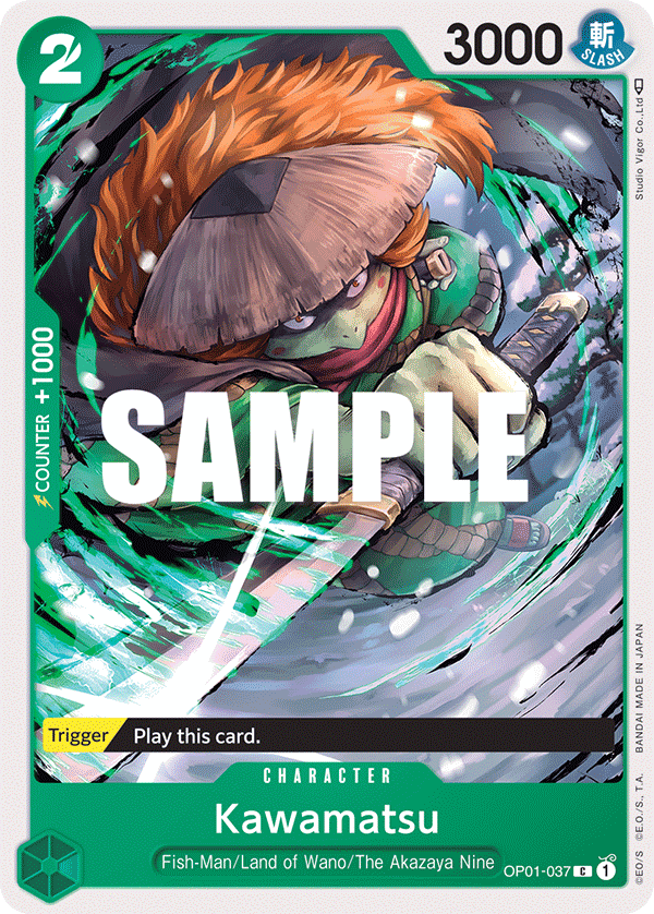 OP01-037 C ENG Kawamatsu Common Character Card