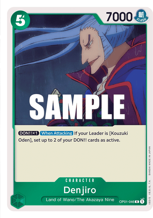 OP01-046 R ENG Denjiro Rare Character Card