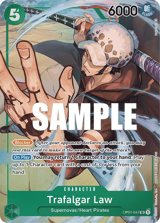 OP01-047 SR ENG Trafalgar Law Parallèle Carte personnage super rare