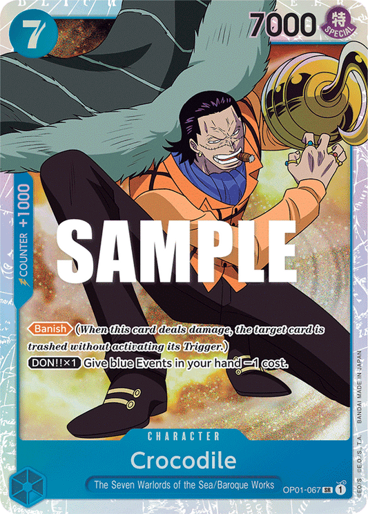 OP01-067 SR ENG Crocodile Super Rare Character Card