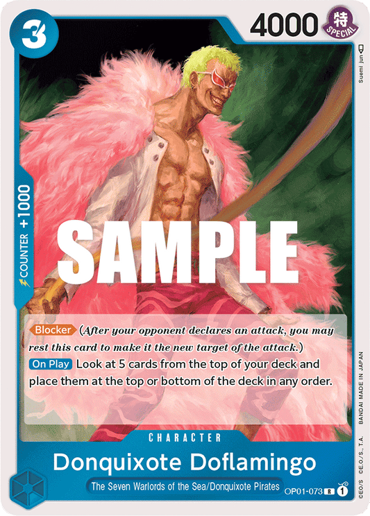 OP01-073 R ENG Donquixote Doflamingo Rare Character Card