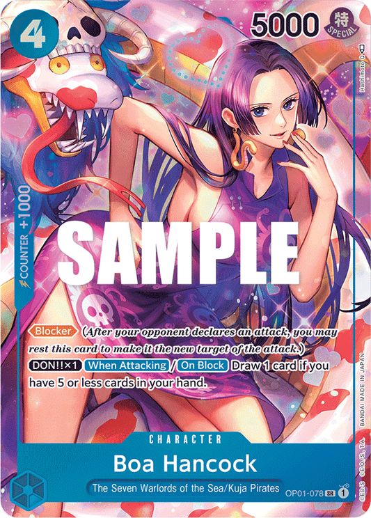 OP01-078 SR ENG Boa Hancock Parallel Super Rare Character Card