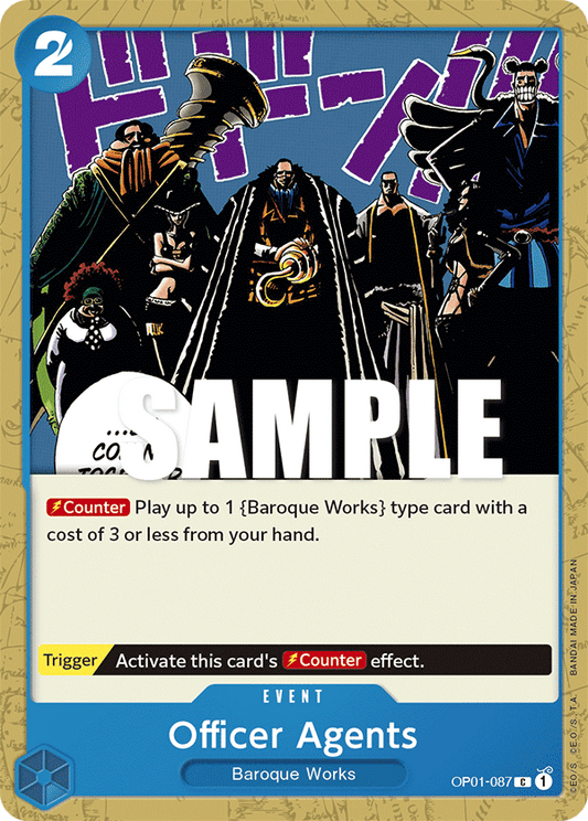 OP01-087 C ENG Officer Agents Common event card