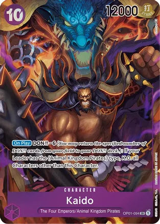 OP01-094 SR ENG Kaido Parallel Super Rare Character Card