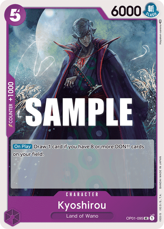 OP01-095 UC ENG Kyoshirou Uncommon character card