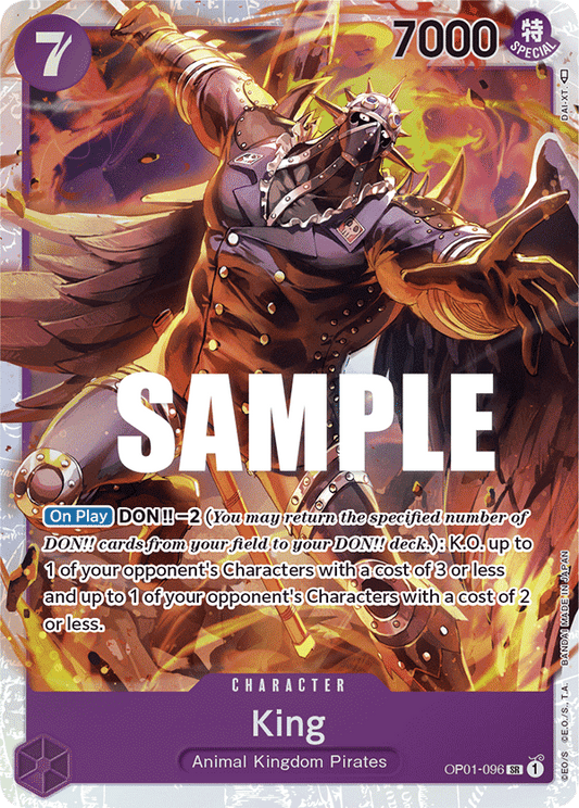 OP01-096 SR ENG King Super Rare Character Card