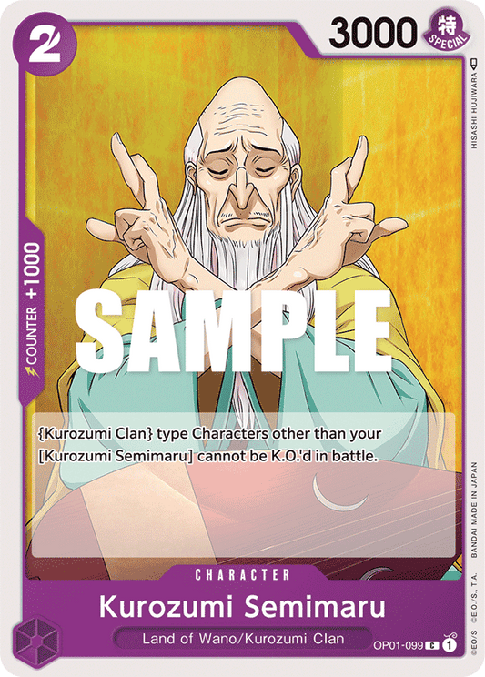 OP01-099 C ENG Kurozumi Semimaru Common Character Card