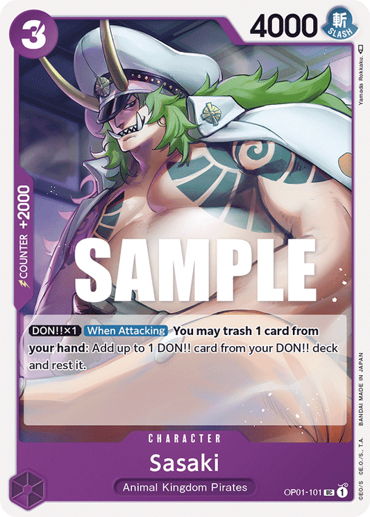 OP01-101 UC ENG Sasaki Uncommon character card