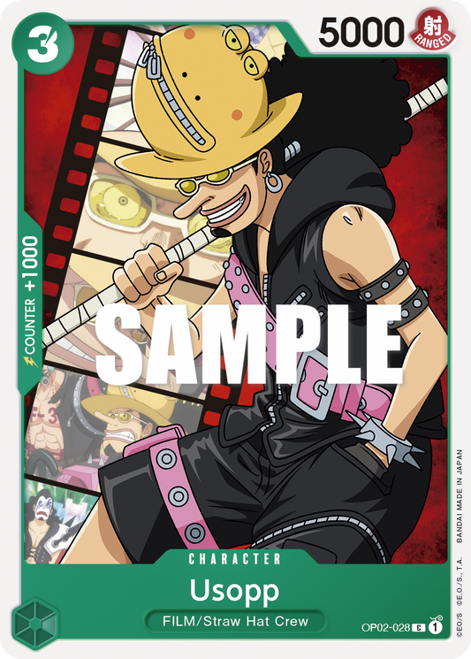 OP02-028 C ENG Usopp Common Character Card