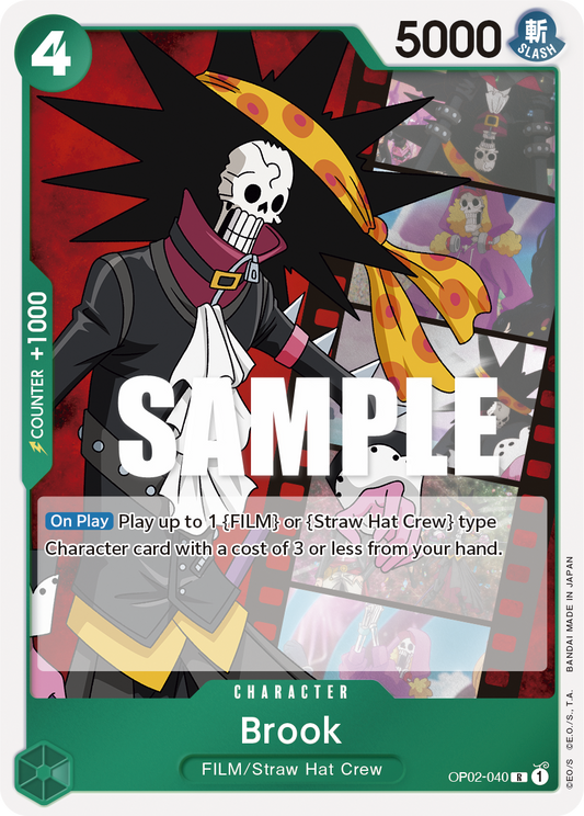 OP02-040 R ENG Brook Rare Character Card