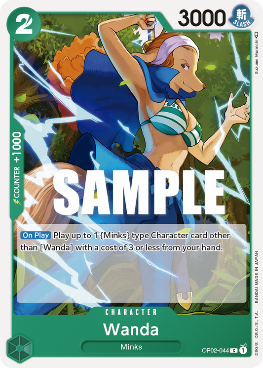 OP02-044 C ENG Wanda Common Character Card