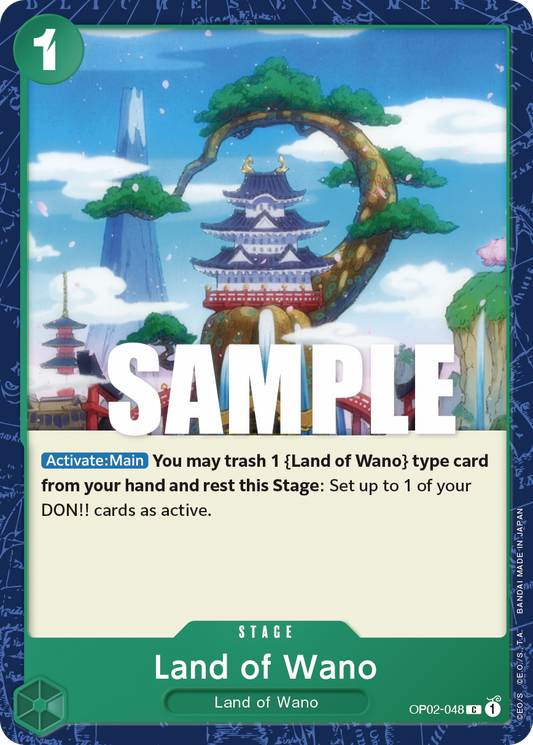 OP02-048 C ENG Land of Wano Common Stage Card