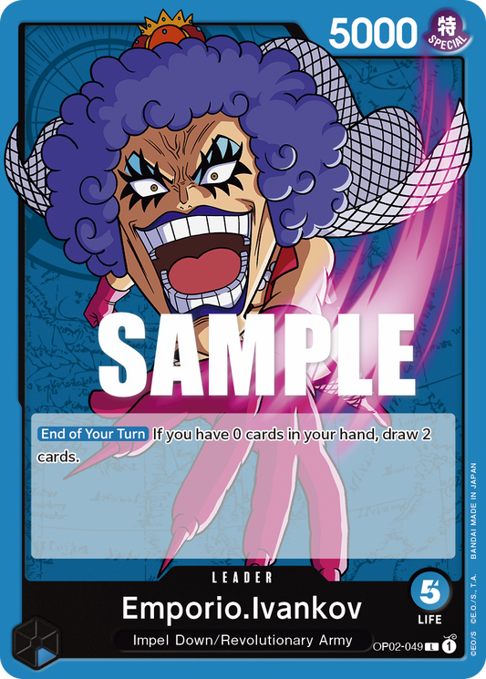 OP02-049 L ENG Emporio Ivankov Leader Card