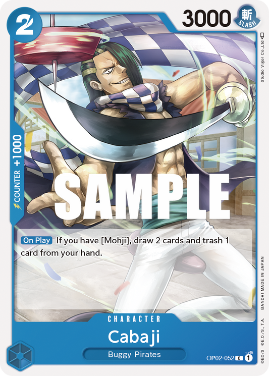 OP02-052 C ENG Cabaji Common Character Card