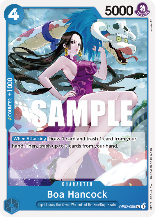 OP02-059 UC ENG Boa Hancock Uncommon Character Card