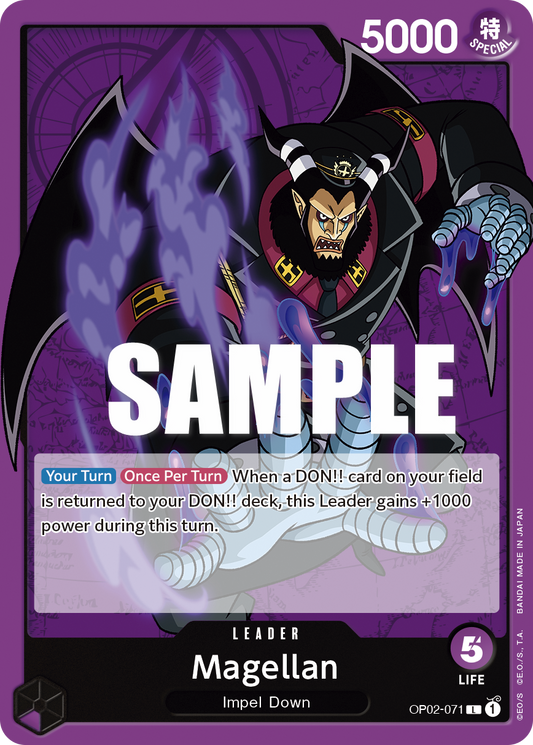 OP02-071 L ENG Magellan Leader card