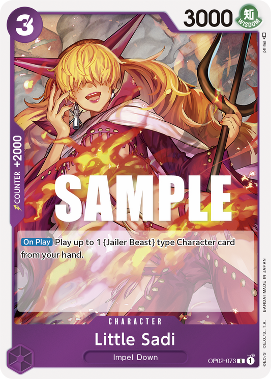 OP02-073 R ENG Little Sadi Rare character card