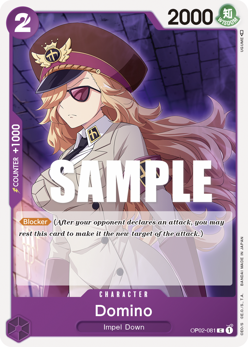 OP02-081 C ENG Domino Common Character Card