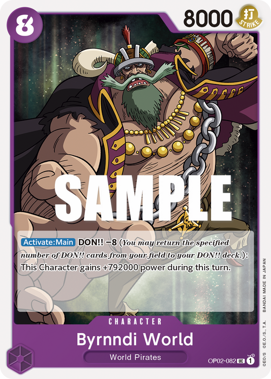 OP02-082 UC ENG Byrnndi World Uncommon Character Card