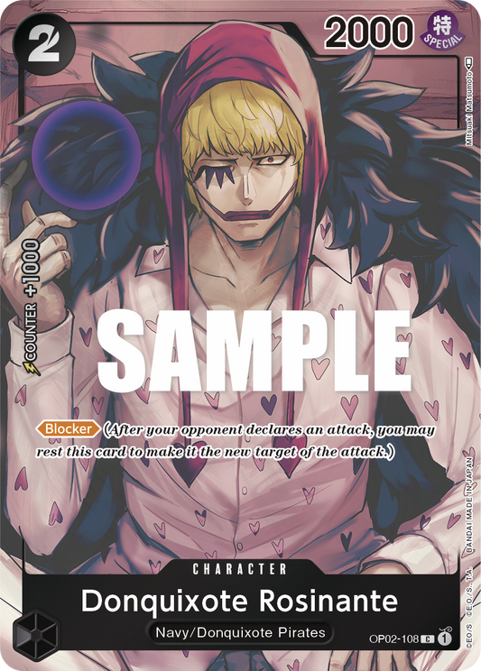 OP02-108 C ENG Donquixote Rosinante Parallel Common character card