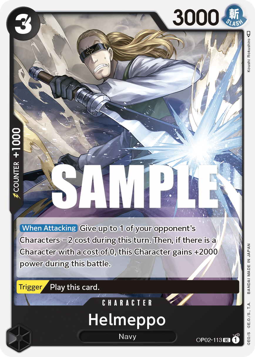 OP02-113 UC ENG Helmeppo Uncommon Character Card