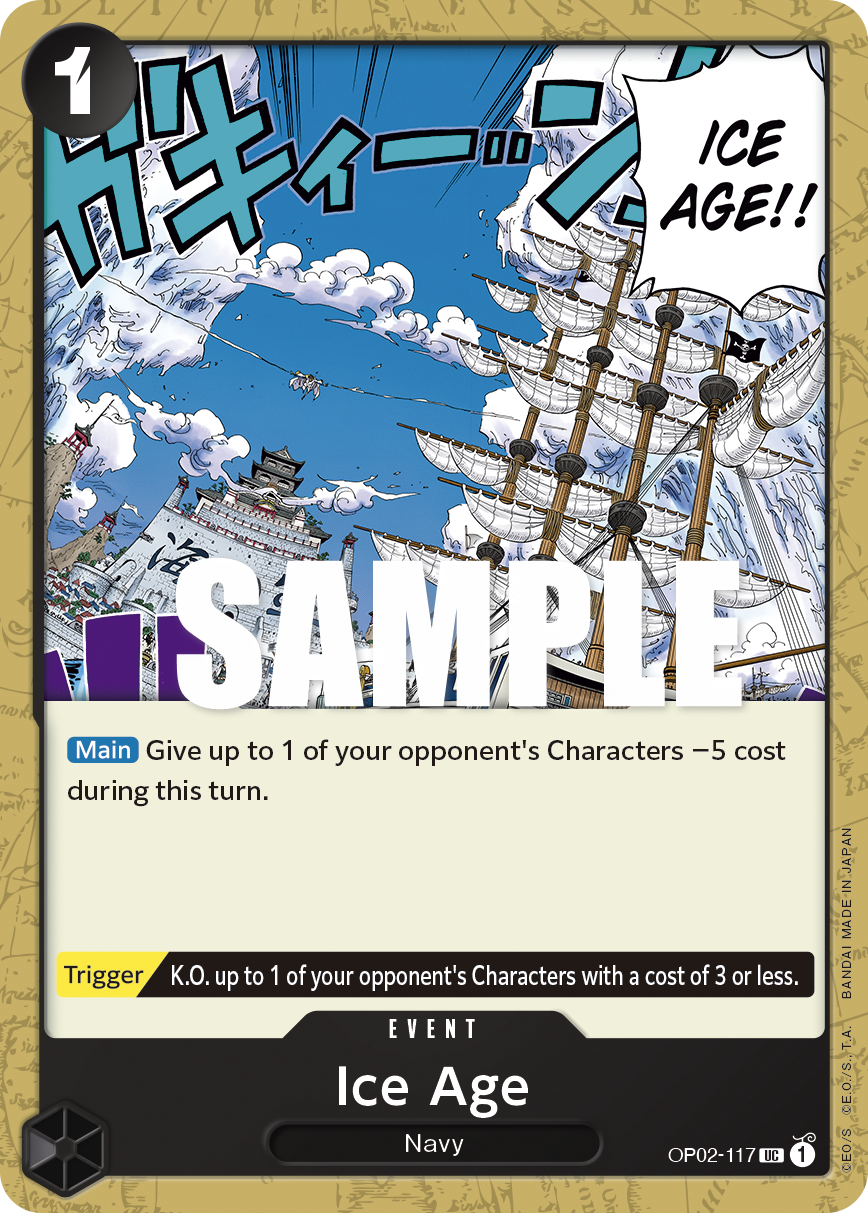 OP02-117 UC ENG Ice Age Carte event uncommon