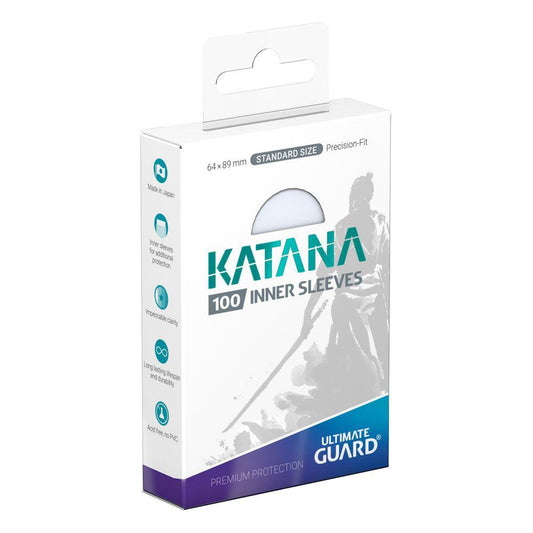 Ultimate Guard - 100 Inner Katana Standard Card Sleeves - Clear
