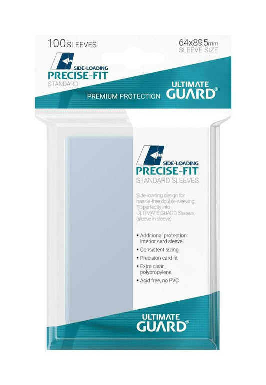 Ultimate Guard 100 Clear Side-Loading Precise-Fit Card Sleeves